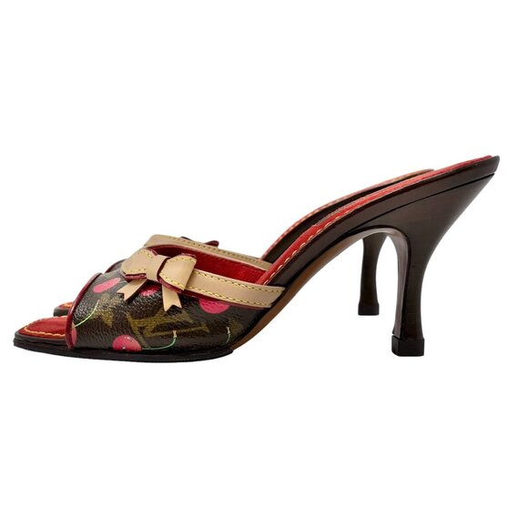 LOUIS VUITTON Vintage Monogram Cherry Sandals #35.5 Takashi Murakami [105150] - Picture 4 of 12